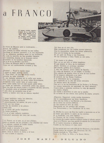 1953 Poema De Jose Maria Delgado A Ramon Franco Plus Ultra 0