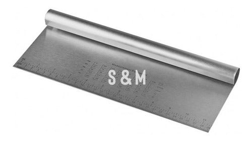 Extra Large Smoother with Measuring Rule - Stainless Steel 0