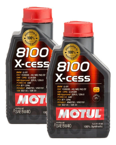 Motul 8100 5W40 X-Cess 2 Liters Synthetic 0