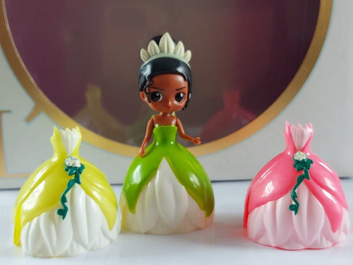 Princesas + 3 Vestidos  Para Cambiar Mini Figura Tiana 1