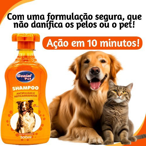 Kit Shampoo Anti Pulga + Xispa Gato Educador Afasta Gato 4