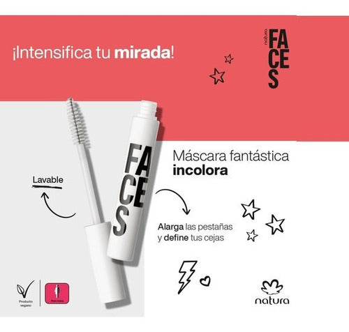 Incolora Eye and Eyebrow Mascara Faces Natura Vegan 2