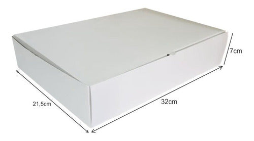 Donut Box Don1 X 10 Units White Wood Packaging 4