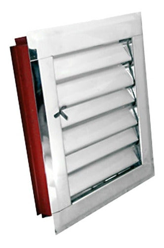 Rejilla Aireador 15x30 Ventilacion Acero Inox. Delta 2120 0