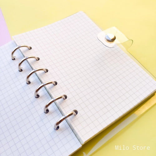 Milo Store A6 Transparent 6-Ring Binder/Planner 2