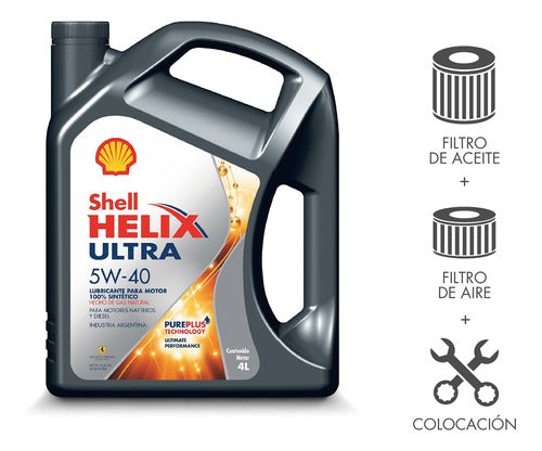 Shell Cambio De Aceite Y Filtros Peugeot 106 1.6i 16v Desde 2001 0