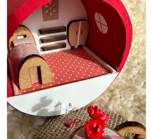 Miniature Red House Ideal for Little Sprouts. Must-Have! N23 3