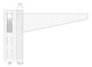 Mensula, Repisa,soporte Organiza Estantes Ducasse 37cm Par 2