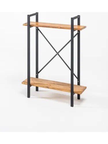 Industrial Style Iron and Wood Console Table 0