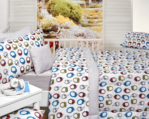 Children's Bed Sheets 1.5 Twin Danubio Percal 8