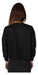 Black Acrylic Crop Sweater with Long Sleeves 1