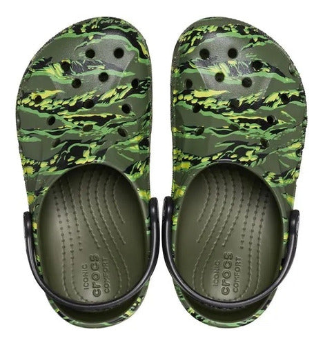 Crocs Originales Baya Seasonal Camuflado Niños Full Eezap 3