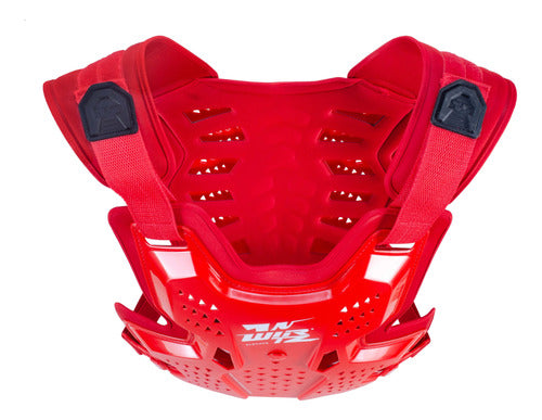 Wirtz Pechera Motocross Enduro Elevate Rojo 3