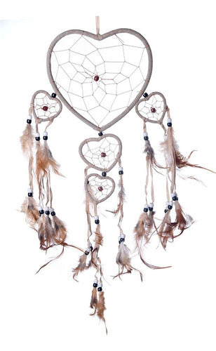 Handcrafted Large Dreamcatcher Feathers Artisanal Wind Chime 7