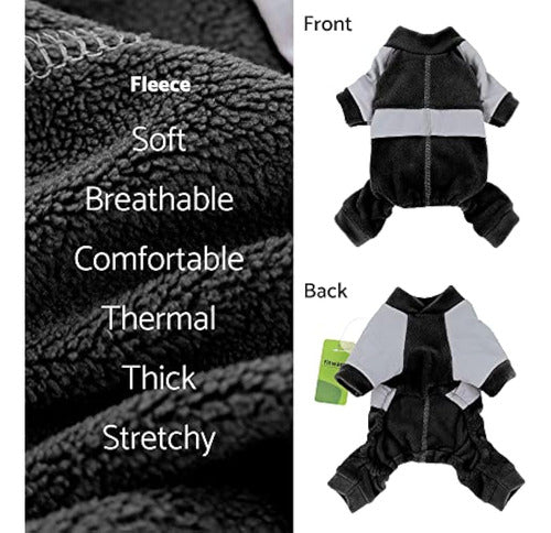 Fitwarm Reflective Striped Dog Tracksuit 4