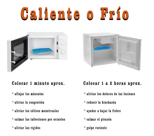 Almohadilla Gel Frio Calor Inflamación Columna Grande 13*26 3