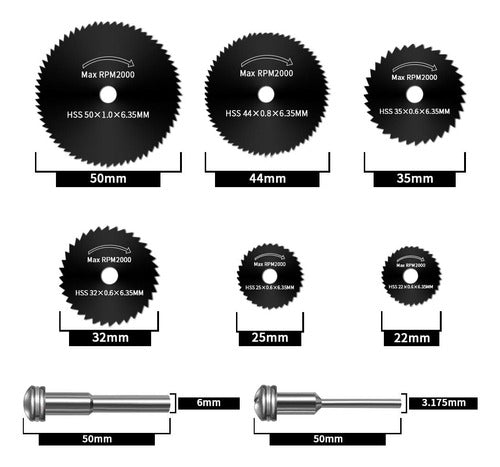 Conjunto De Discos De Corte Para Dremel, 3 Hojas De Sierra 4