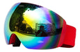 Possbay Ski/Snowboard Goggles with Case - UV Protection, Anti-Fog, Adjustable Strap 7