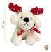 Imported TWS Soft Christmas Plush Dog with Reindeer Ears 1