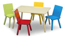 Delta Children Table and Chair Set with Storage + 4 Chairs (3-6 Years) 0