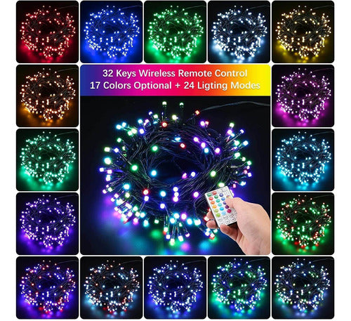 Ibaycon Luces De Navidad Que Cambian De Color, 300 Led De 98 2