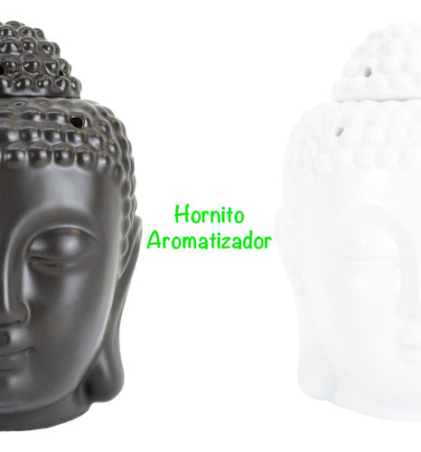 Iko Shop Buddha Head Ceramic Aromatherapy Oil Warmer - For Candle 7