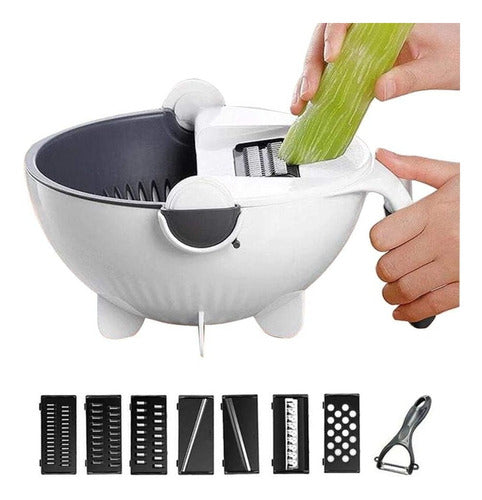 MEGAOFERTAS Vegetable Grater Strainer Cutter Slicer Peeler 0