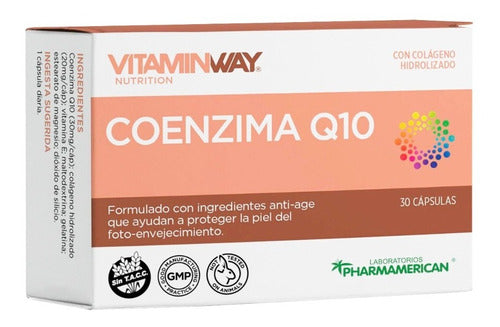 Vitamin Way Coenzyme Q10 & Collagen - 30 Capsules 0