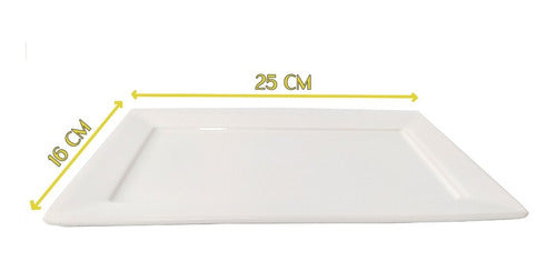 Oxford 4 Plato Playo Fuente Plana Bandeja Porcelana 25x16 Blank Bz3 1