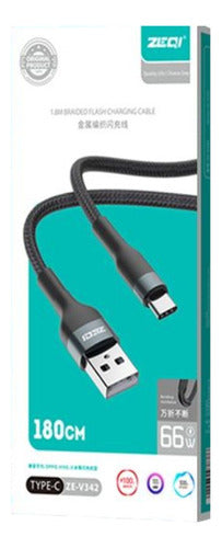 Zeqi Cable De Datos (USB - USB-C) 1.8m 0