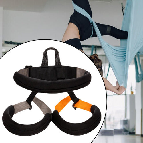 Arnês De Fitness Bungee Arnês De Yoga Cinto De Preto 3