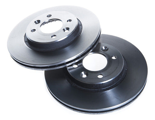 Cilbrake Kit X2 Ventilated Brake Disc Renault Megane Logan 259mm 0