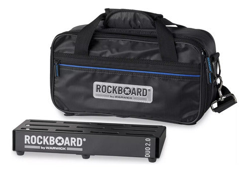 RockBoard RBO B2.0 DUO B Pedalboard with Warwick Case - Holds 3-5 Pedals 0