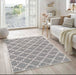 Primavera Alfombra Simil Yute Arabescos Beige 100x150cm 1