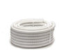 Elviplast Flexible Corrugated Pipe 2" White PVC Fireproof Roll 25 M 0