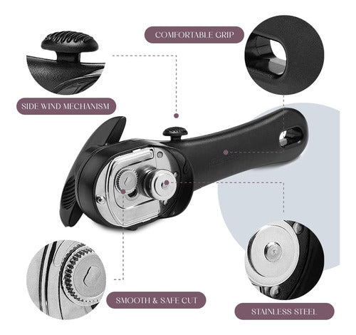 Lata De Acero Inoxidable Ergonomic Manual Para Chefs 1