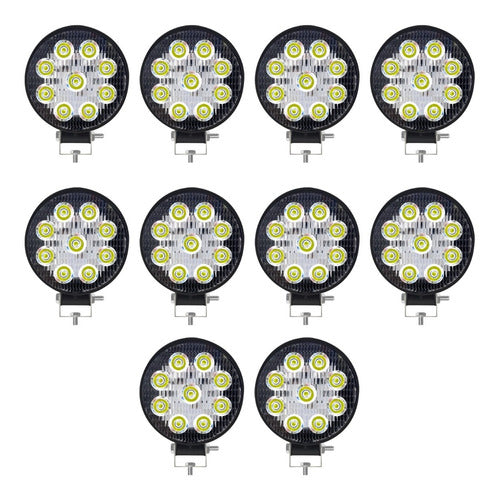 LED Circular Light 9 LED 27 Watts 12V x 10 Units High Quality 0