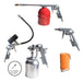 EBTools Compressed Air Compressor Kit 5 Pieces, Suction Gun 1