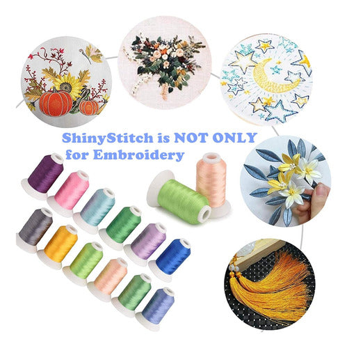 Shinystitch Hilos Para Maquina De Coser Varios Colores 80 Unidades 2