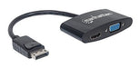 Manhattan 2 En 1 Adaptador De Displayport A Hdmivga Hembra 4 1