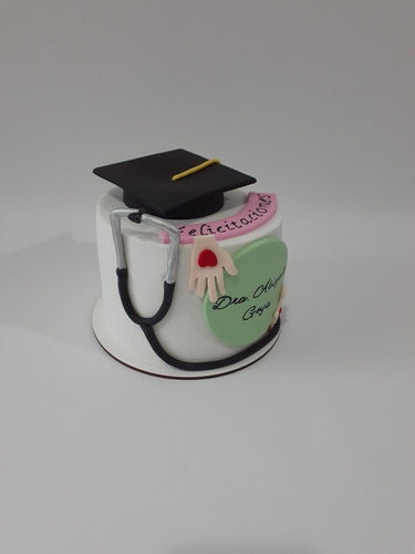 Mini Torta Recibida Graduacion Personalizada Videollamas 5