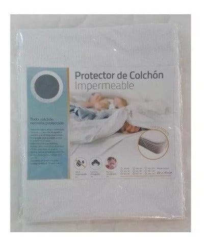 Cubrecolchon Impermeable Toalla Y Pvc 1 Plaza 80 X 190 3