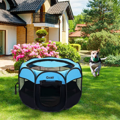 Goozii Portable Collapsible Dog Playpen - Blue 6