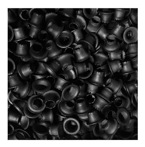 LAURA BAGNOLA CRAFTS Kit 100 Black Aluminum Eyelets + Matrix 750 1