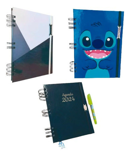 Perspectiva Kit De Cuaderno A5, Agenda Universitaria Y Agenda Diaria 24 0