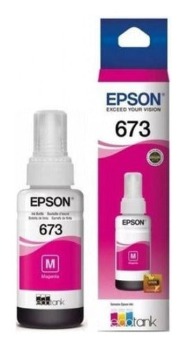 Refil De Tinta Epson Original 673 Magenta  L800 L805 810 850 0