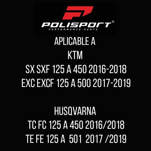 Polisport KTM EXC F 500 4T 2017 to 2019 Frame Cover Protector 2