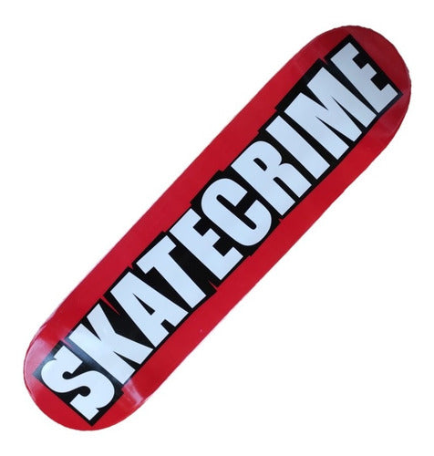 Shape Skate Crime Maple 7.75 V1 Red - Skateboard 0