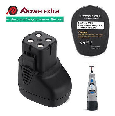 Powerextra 7.2V Ni-MH Battery 1500mAh 757 7700-01/02 P 1