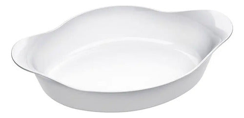 Marinex 1 Liter Oval Tempered Glass Baking Dish Opaline Line 0